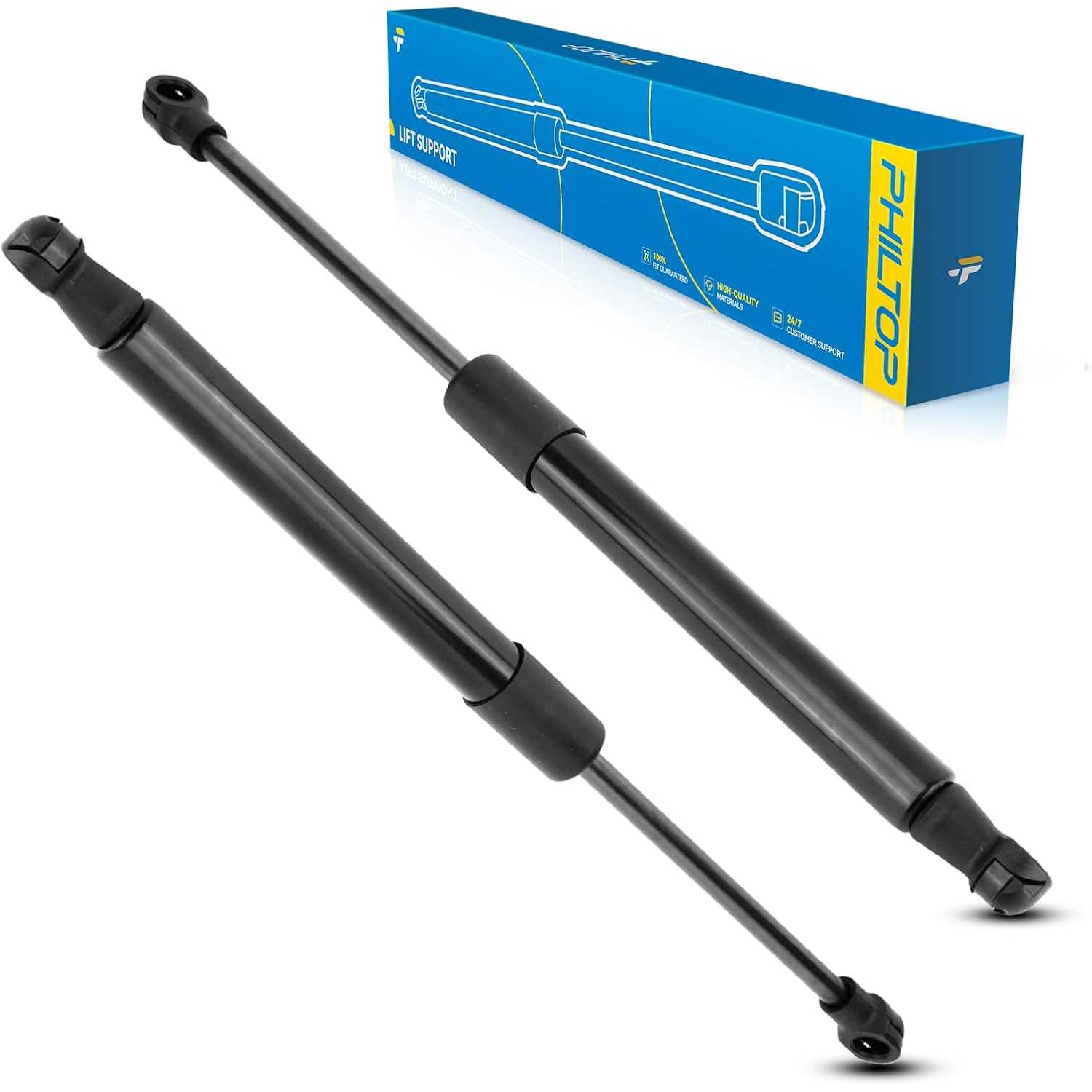 2PCS Front Hood Gas Charged Lift Supports Struts Shocks SG402057 6481 - Compatible with 530i, 528i, 525i, 535i, 530xi