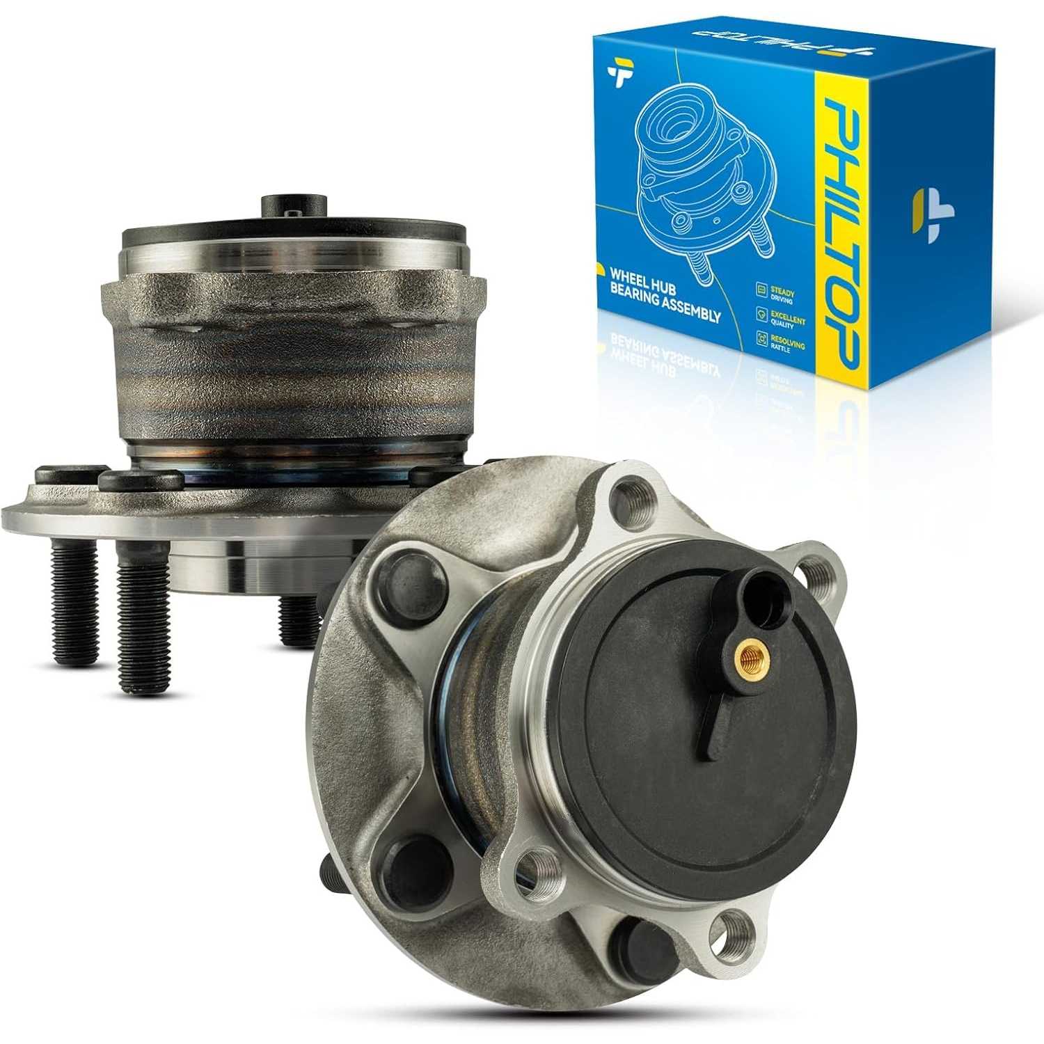 512519 x2 Rear Wheel Bearing Fit for Mazda CX-5 2013-2020(FWD), Mazda 6 2014-2020, 5 Lugs Wheel Hub Assembly
