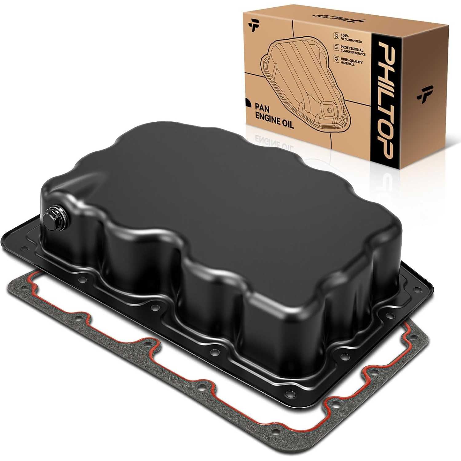 FP64A Engine Oil Pan Compatible with 2011-2021 F-250/F-350/F-450/F-550 Super Duty 6.7L, with Gasket