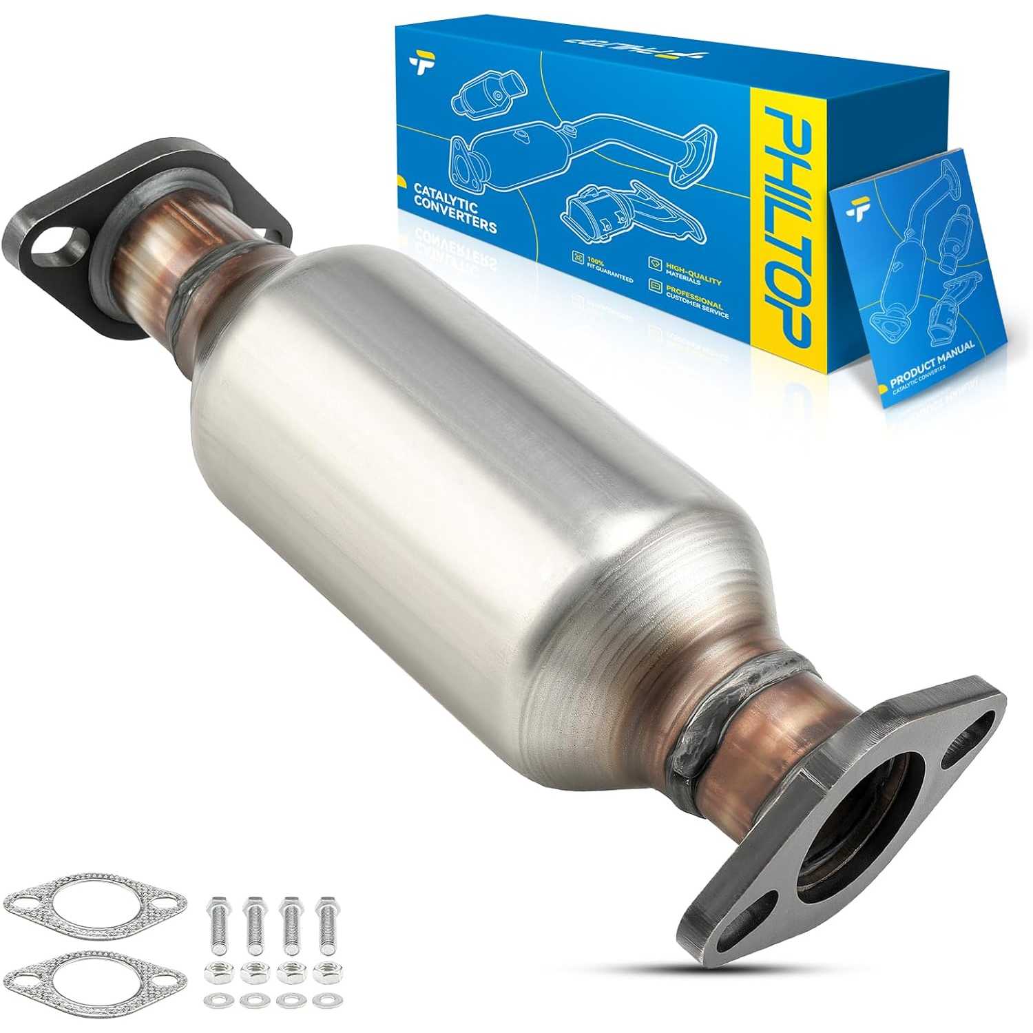 2006-2009 Hyundai Accent 1.6L L4 | Rear Catalytic Converter | OE#2895026270/16409 - PHILTOP