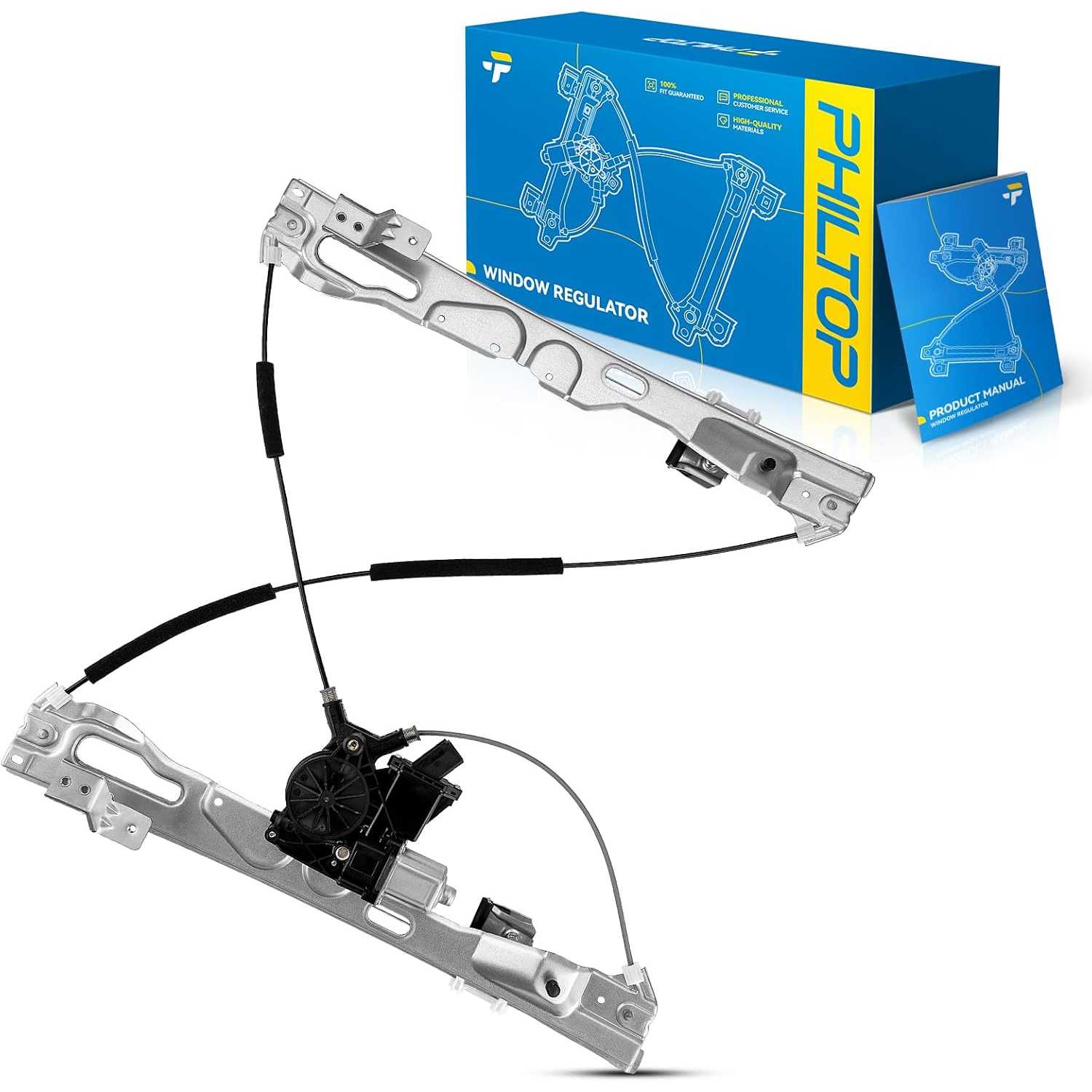 751-601 Power Window Regulator with Motor Front Right Passenger Side Replacement for f/150 2011 2012 2013 2014