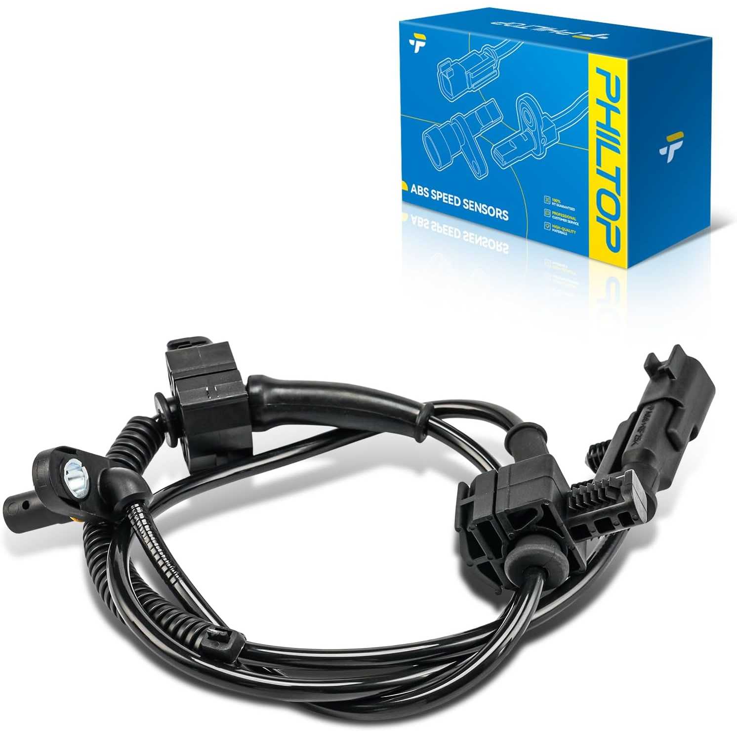 Front ABS Wheel Speed Sensor Fit for Chevrolet, GMC | For Chevrolet 2015-2018 Silverado 1500 5.3L/6.2L/4.3L, 2015