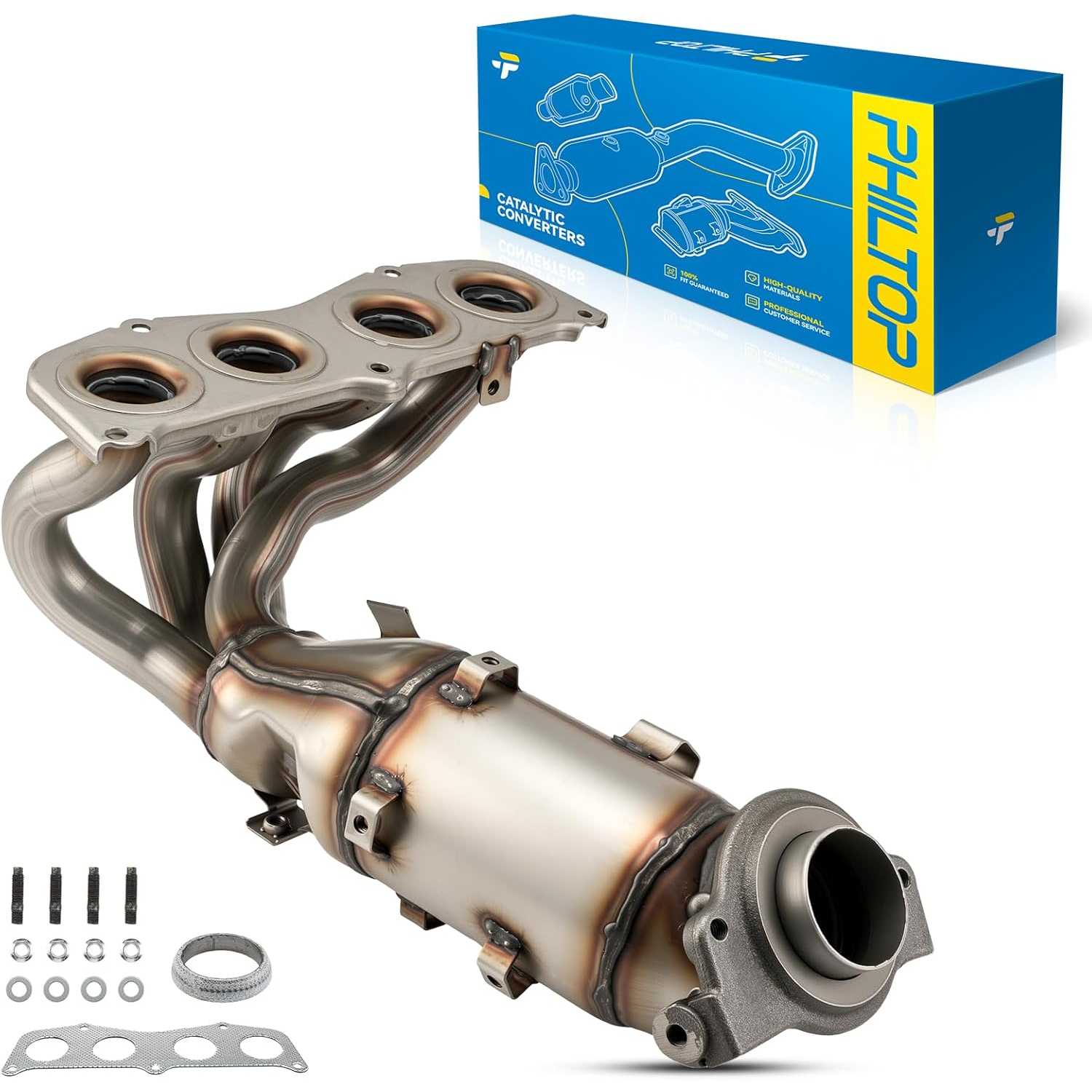 2005-2007 Toyota Highlander 2.4L L4 | Catalytic Converter | OE#2505128290/16634 - PHILTOP