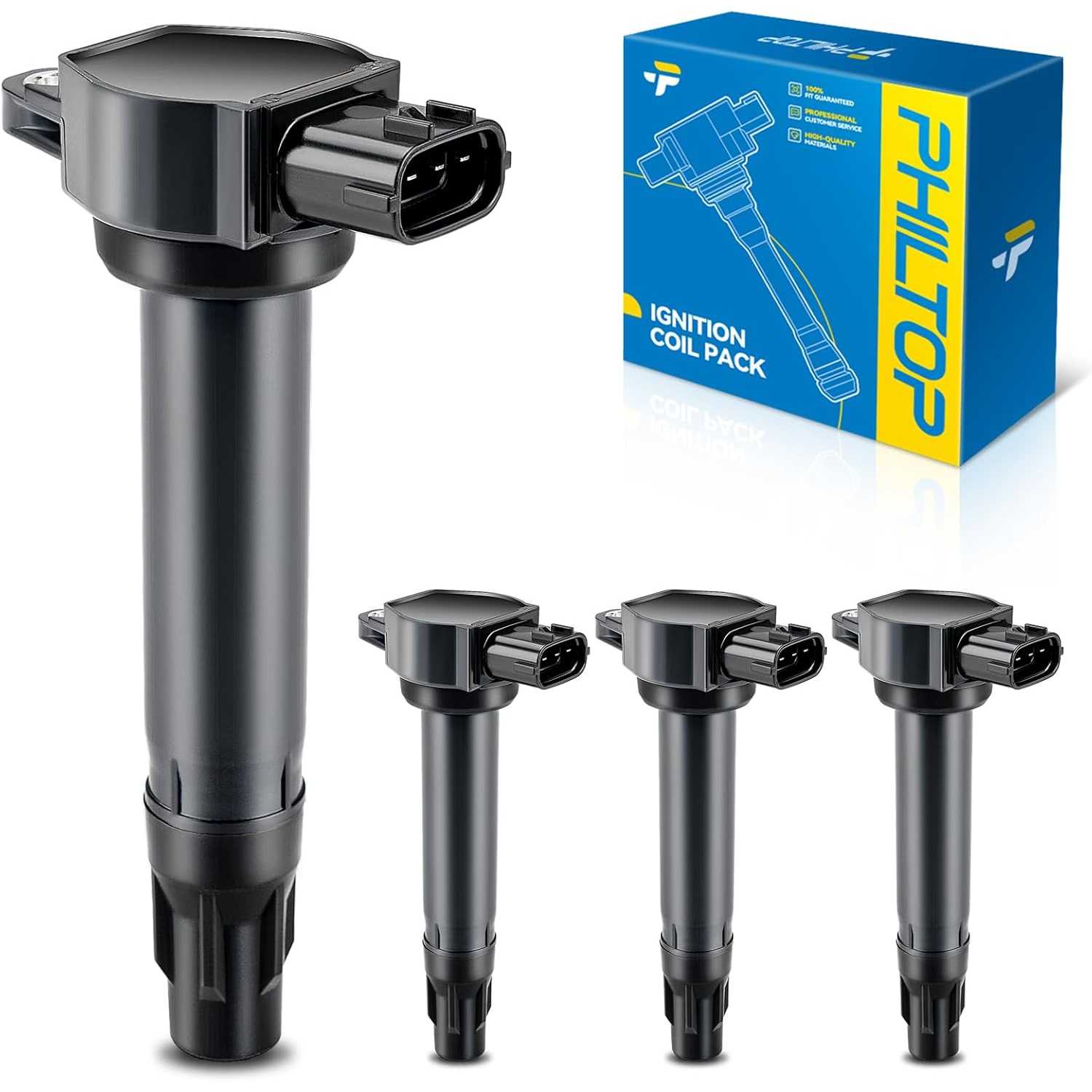 UF589 Ignition Coil Packs Fits for Mitsubishi 2011-2014 2016-2017 Outlander Sport, 2013-2017 Lancer, 2007-2013 Outlander
