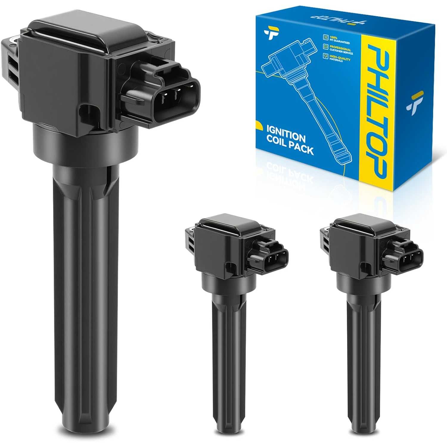 UF815 Ignition Coil 3 Packs Fit for 2014-2015 2017-2019 Mirage, 2017-2019 Mirage G4