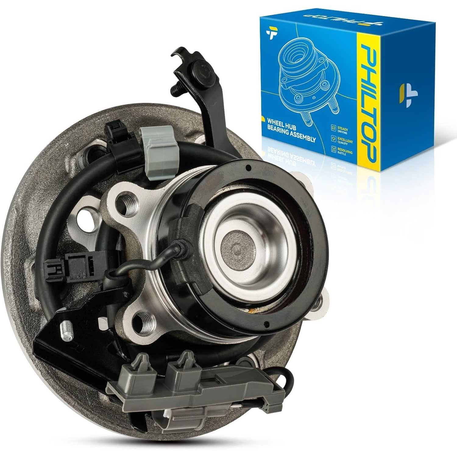 515105 RWD Front Right Wheel Bearing Fit for Chevrolet Colorado 2004-2008, GMC Canyon 2004-2008, Isuzu i-290 2007-2008