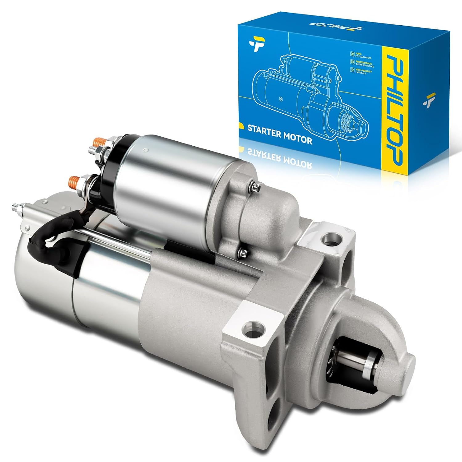 PHILTOP Starter Starters Compatible with Chevrolet Express, Silverado,for GMC Savana, Sierra, Suburban, Yukon, C4500, C5500, C65
