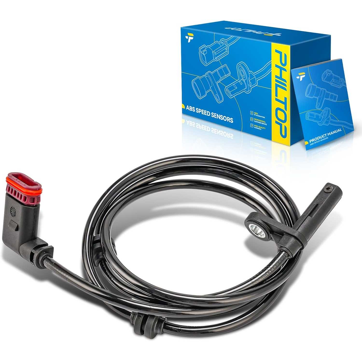 Rear ABS Wheel Speed Sensor Fit for 2008-2014 Mercedes-Benz C300 | For 2012-2015 C250, 2008-2015 C350, 2008-2011