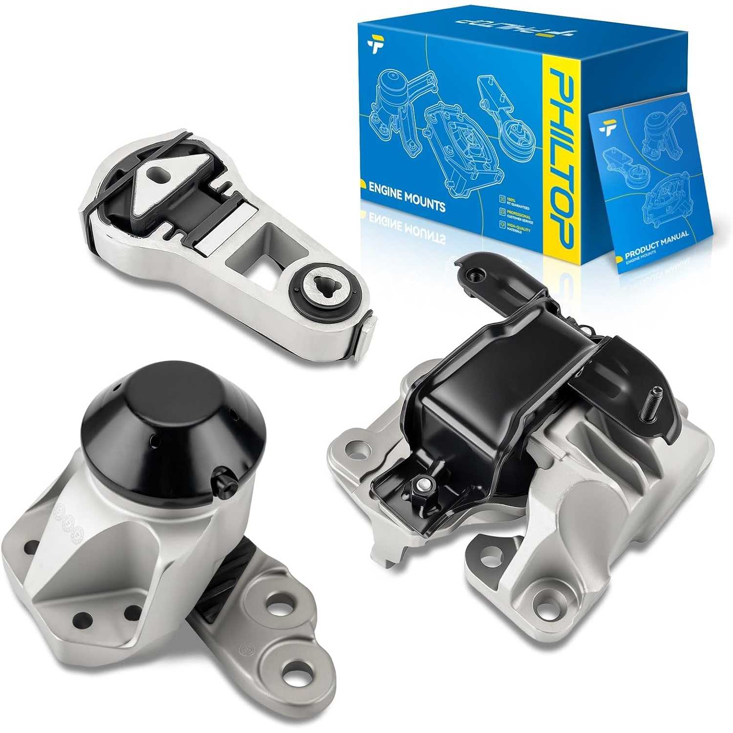 3PCS Engine Motor Mount Set Compatible with 2011-2015 Ford Explorer