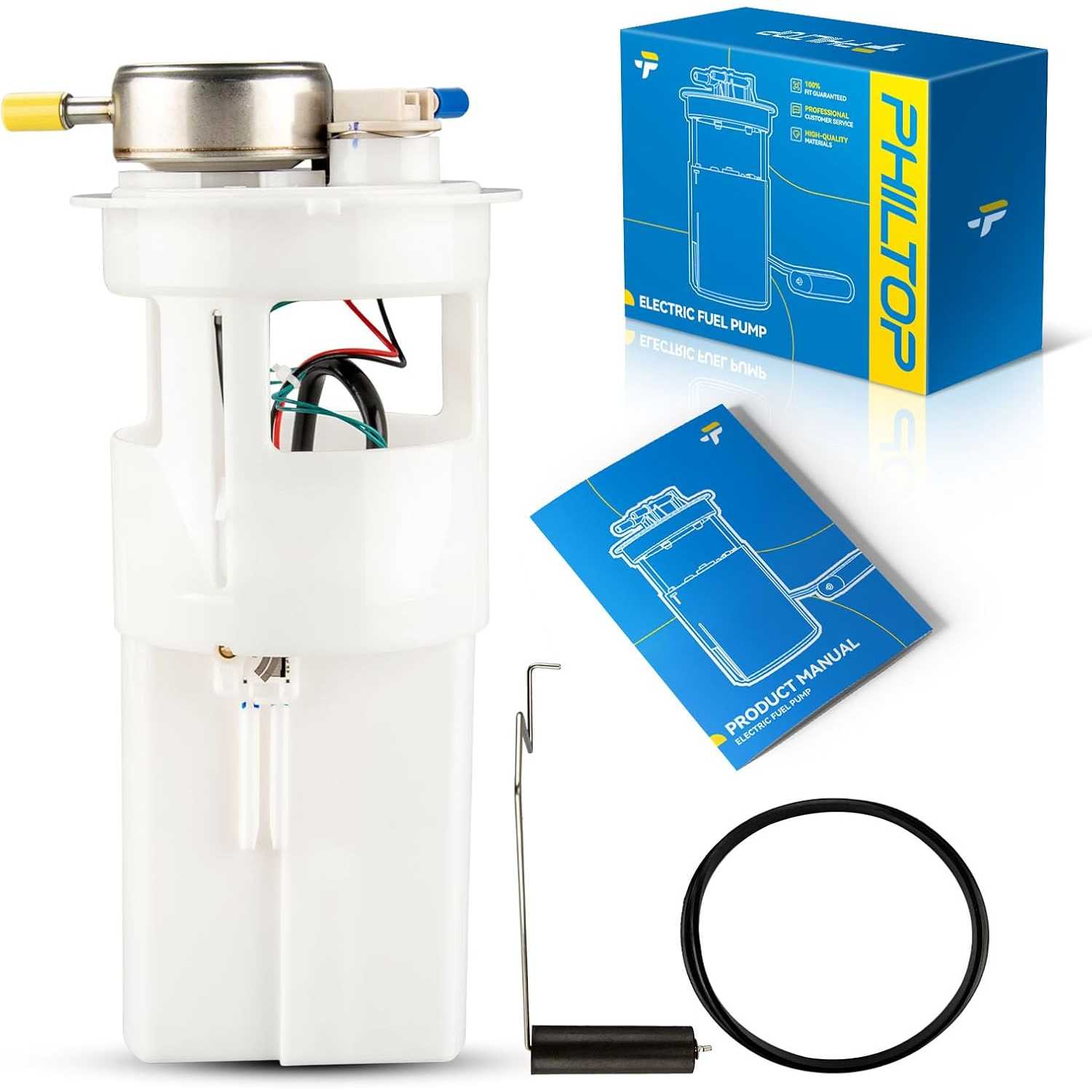 PHILTOP FG0238 Electric Fuel Pump Assembly Compatible with 1998–2003 Dodge Durango 3.9L/4.7L/5.2L/5.9L, Fuel Pump Module Replace