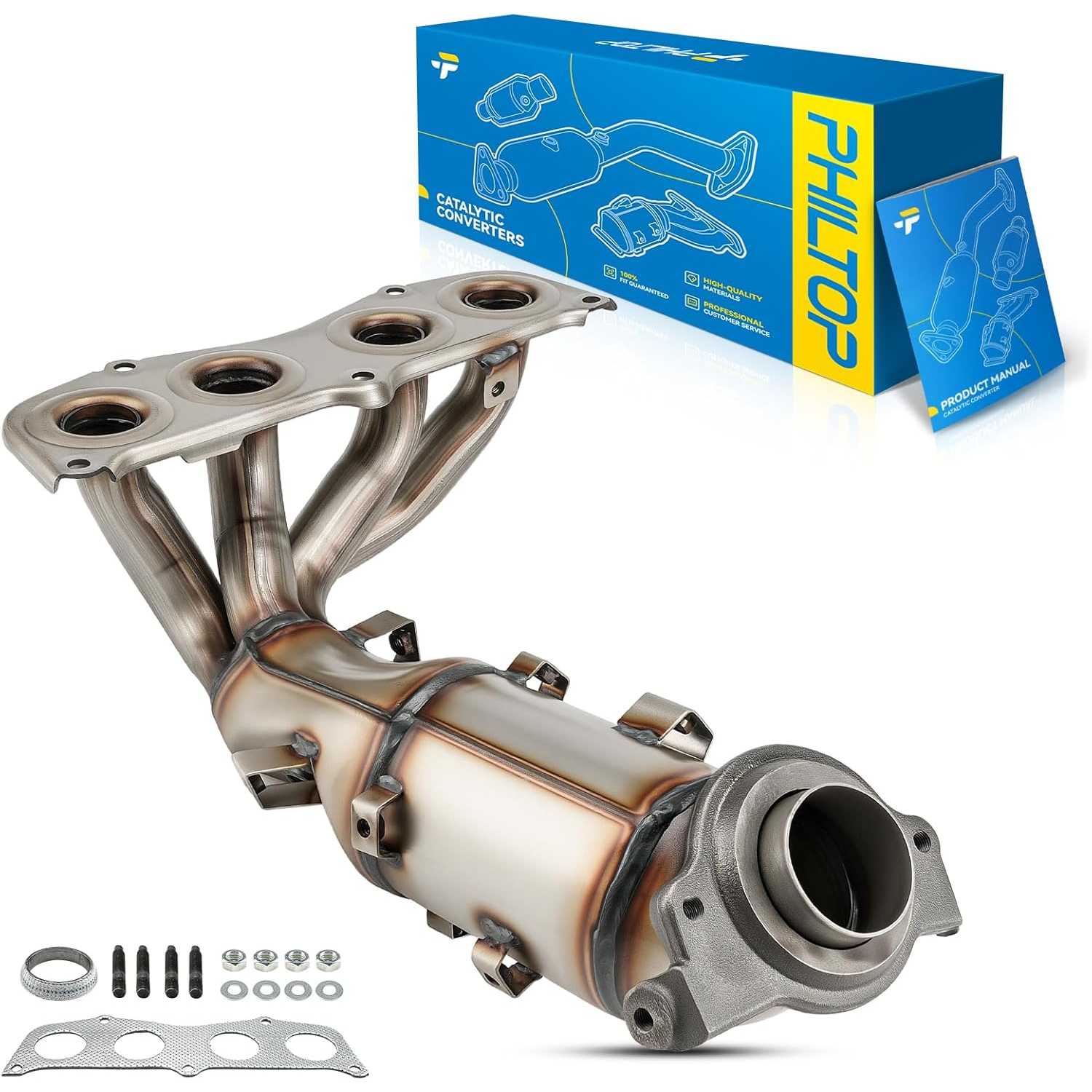 2005-2006 Scion tC 2.4L L4 | Catalytic Converter | OE#2505128220/16398 - PHILTOP