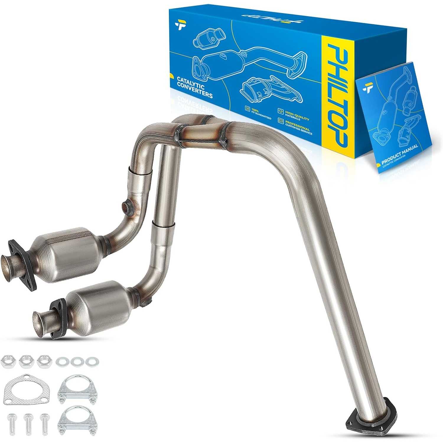 2000-2003 Jeep Wrangler 4.0L L6 | Catalytic Converter | OE#53461 - PHILTOP