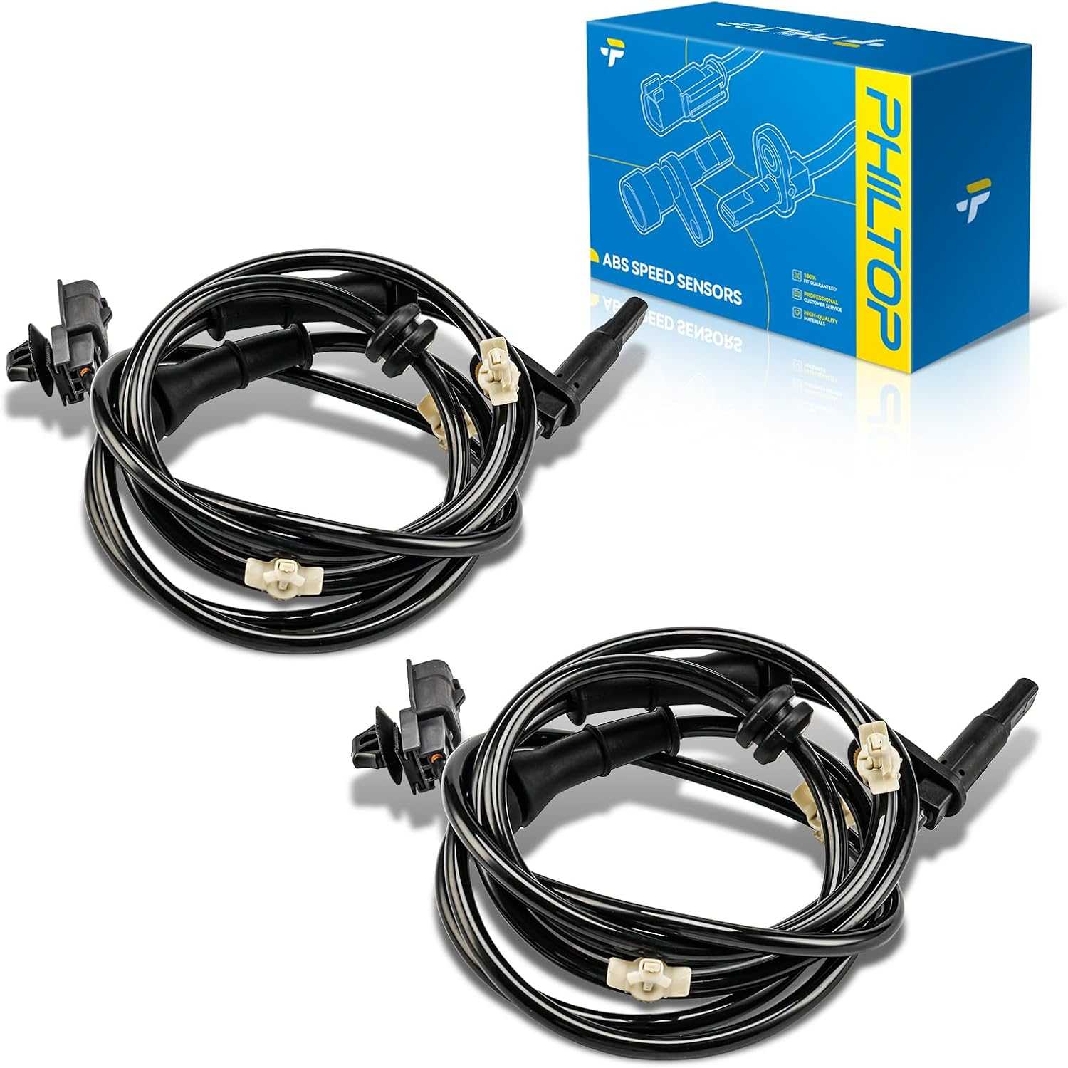 2PCS ABS Wheel Speed Sensor Rear Left Right Fit for Nissan | For 2013-2019 Nissan Sentra Replace ALS2551