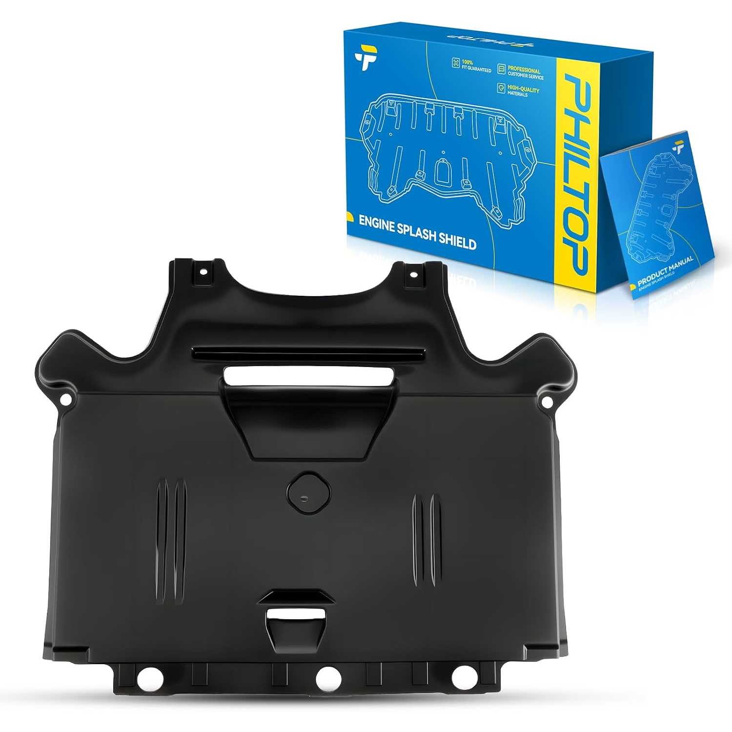 AU1228121 8K1863822J Front Lower Engine Splash Shield Engine Case Guards Under Cover Compatible with 2011-2017 Audi Q...