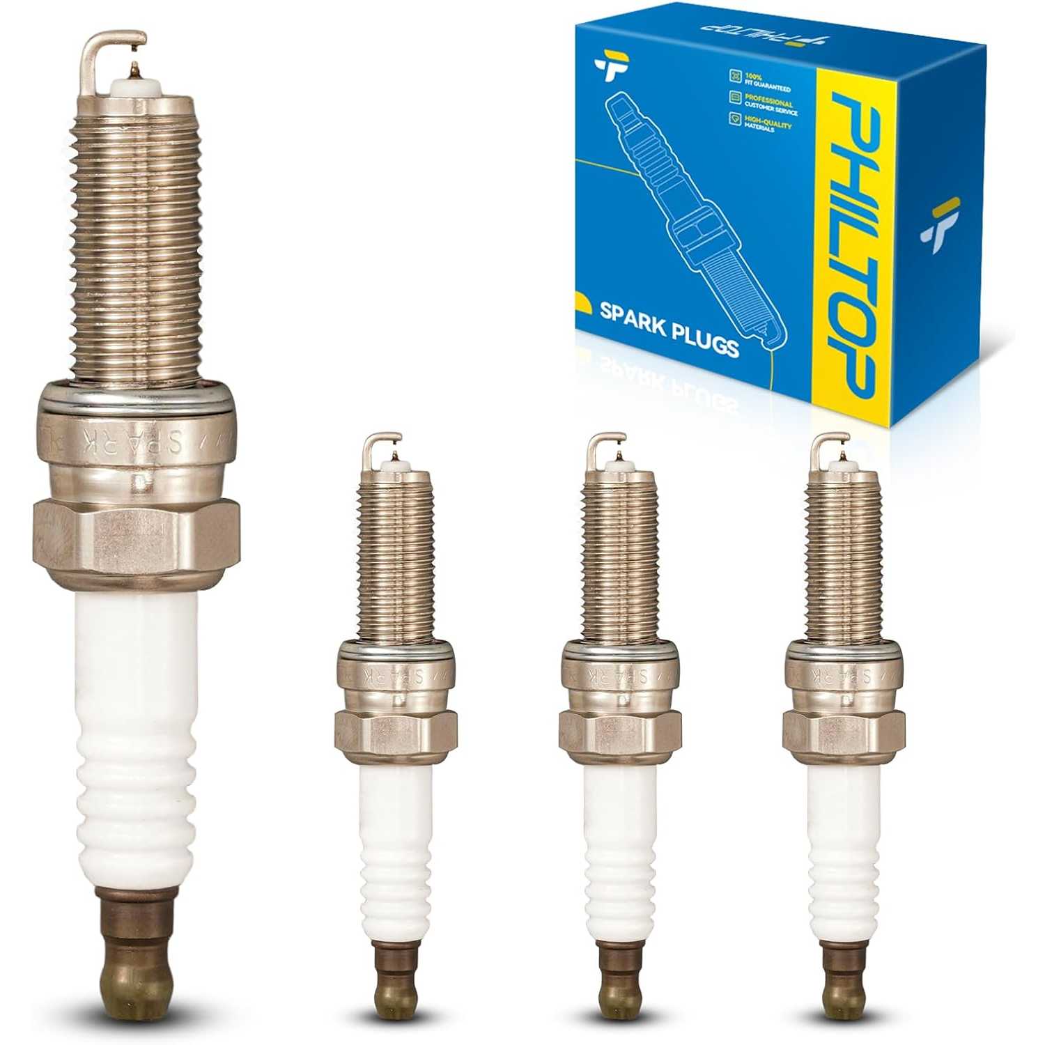 4PCS Double Iridium 93175 Spark Plugs, Replacement for Civic, CR-V, Accord, Elantra, Grand Cherokee, Wrangler, Pilot