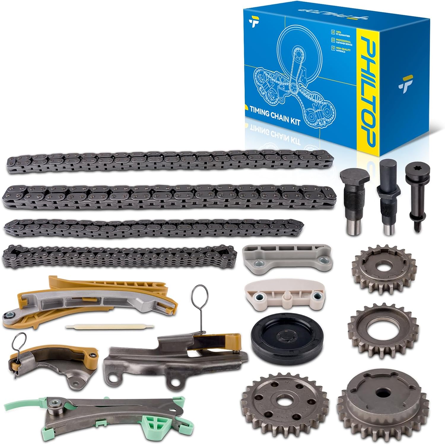 Engine Timing Chain Kit, Compatible with Ford Explorer 1997-2010 and Ford Ranger 2001-2010