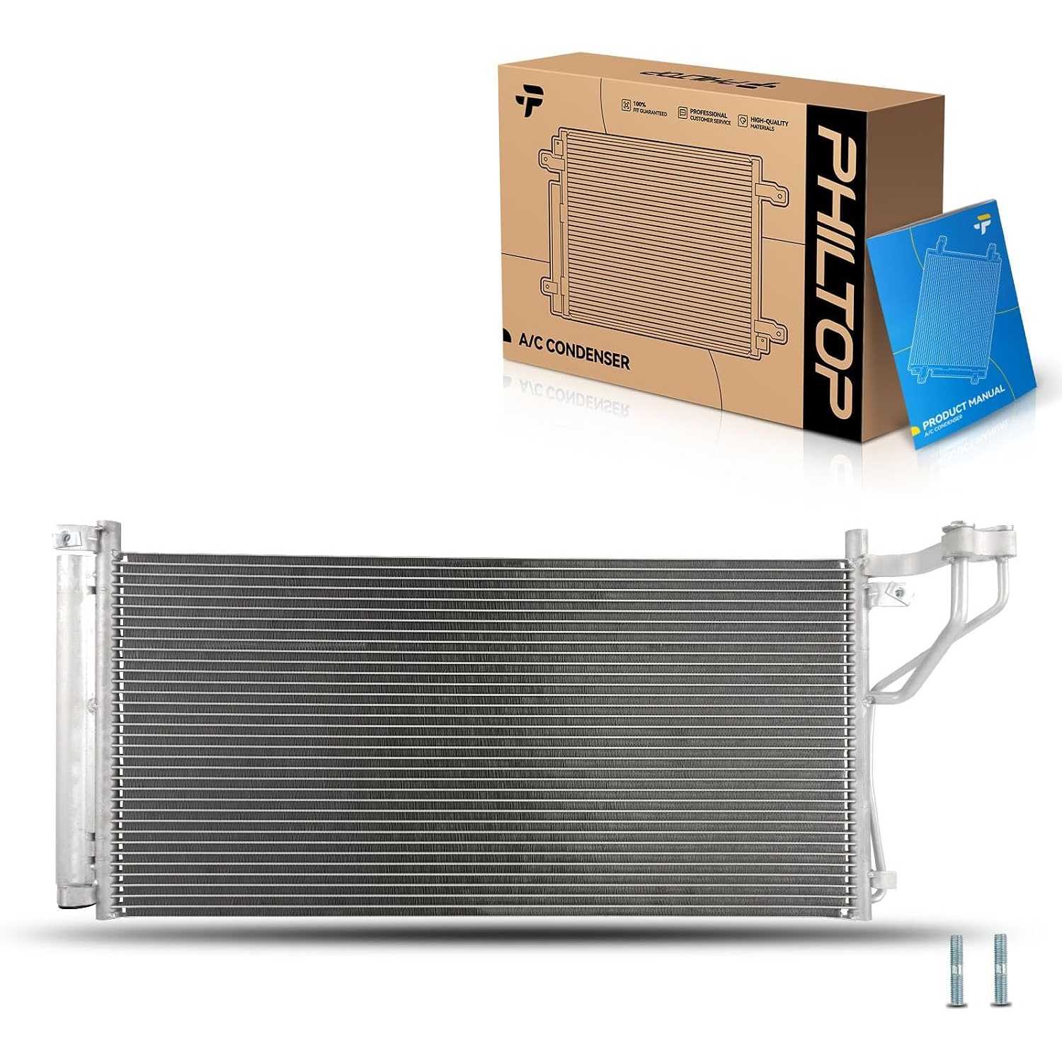 Air Conditioning A/C Condenser Compatible with Hyundai Sonata 2006 2007 2008 2009 2010, Kia Optima 2006-2010