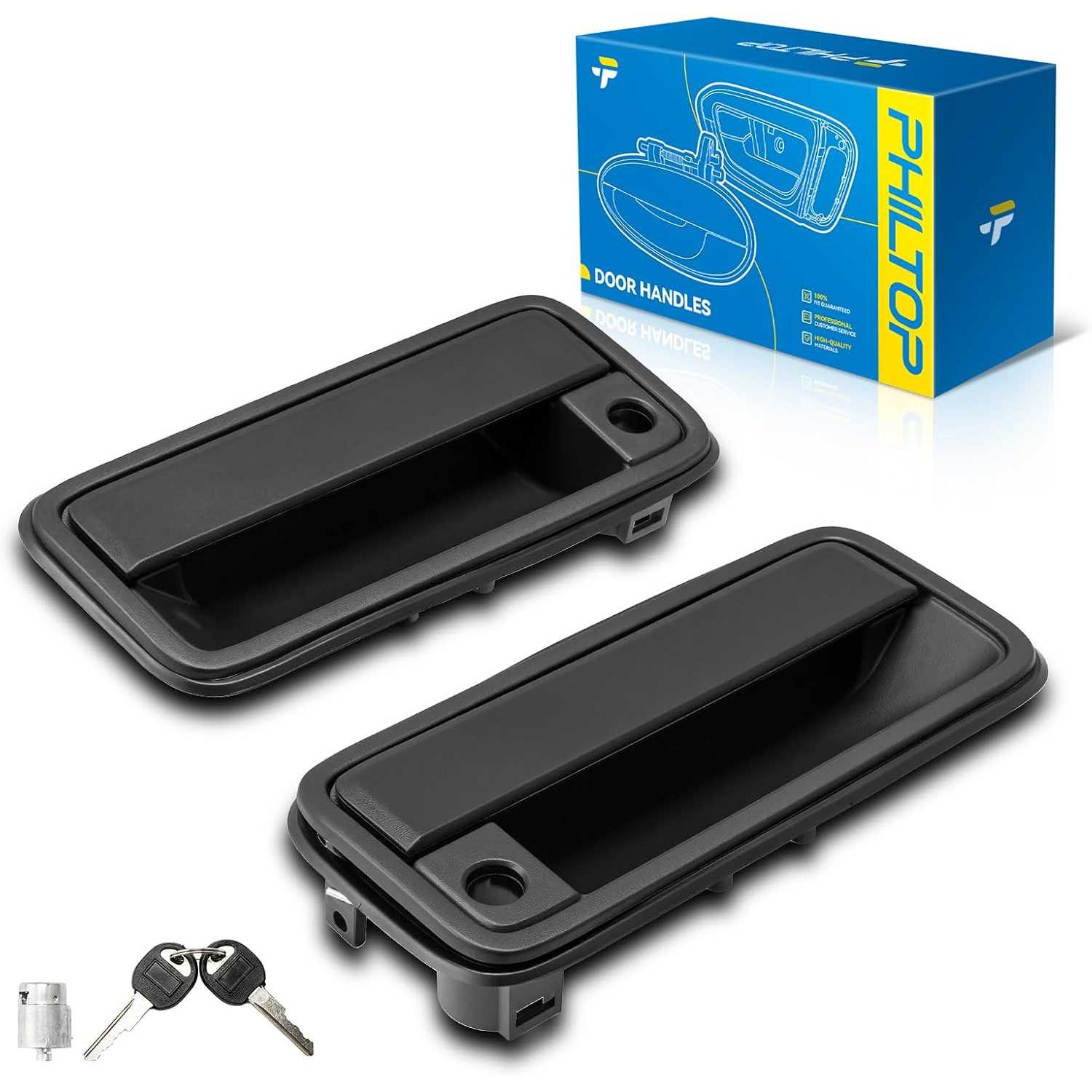 Exterior Door Handle Front Left and Right for Chevy K1500 1988-1999 | Fits 1988-1999 Chevy K1500/C1500/K2500/C2500