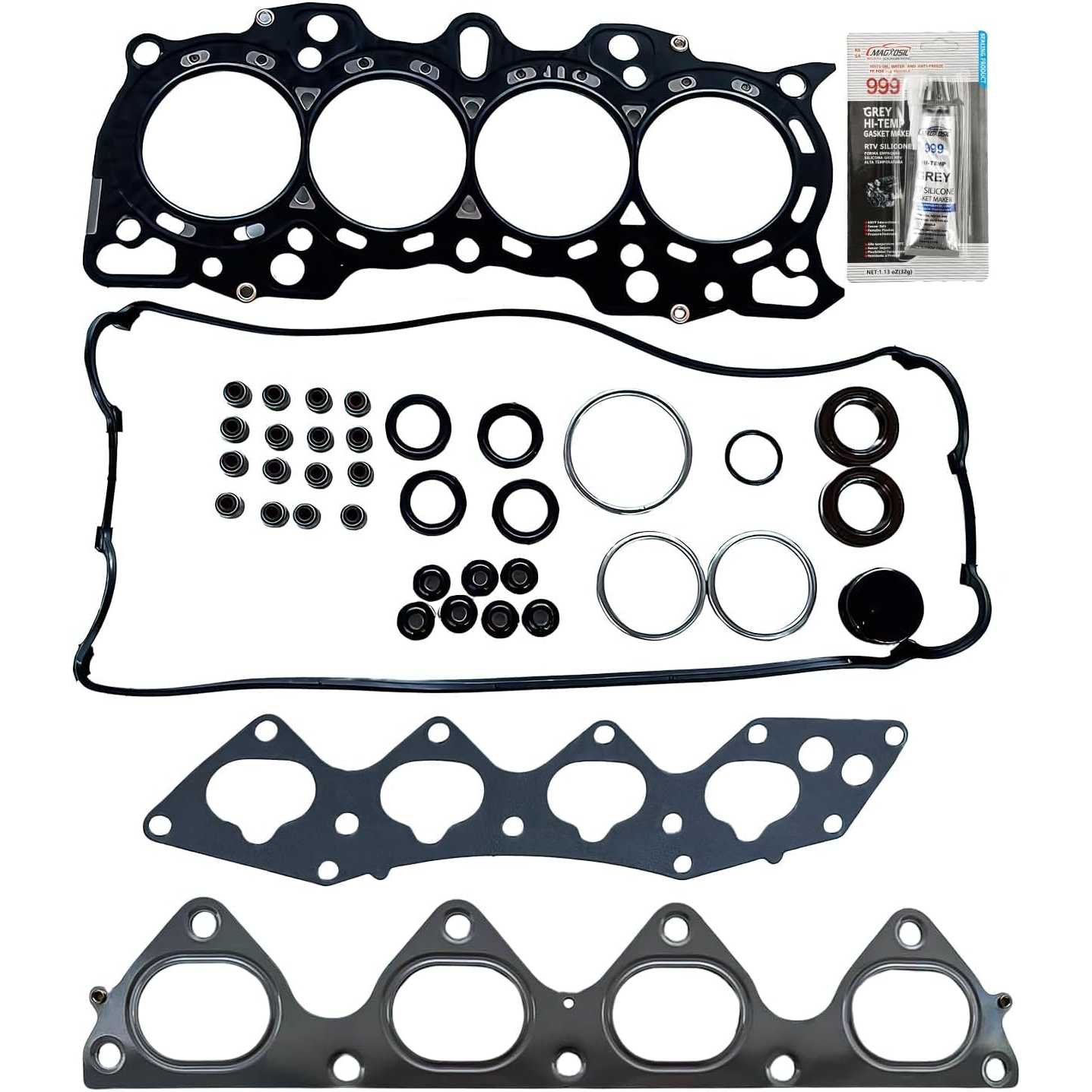 HS26159PT Head Gasket Set Fit for 1997-2001 CR-V, Cylinder Head Gasket Kits with Bolts