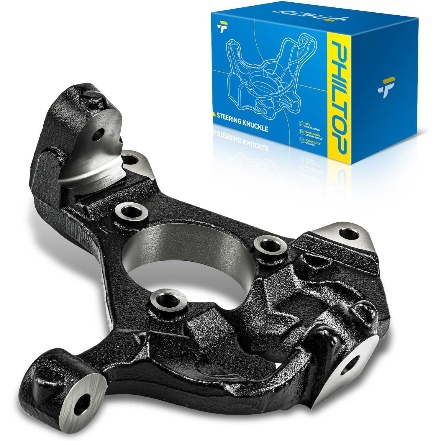 Front steering knuckle Compatible with 2007-2014 Chevy Silverado 1500, 2007-2014 GMC Sierra 1500, 2007-2014 Chevy Tahoe