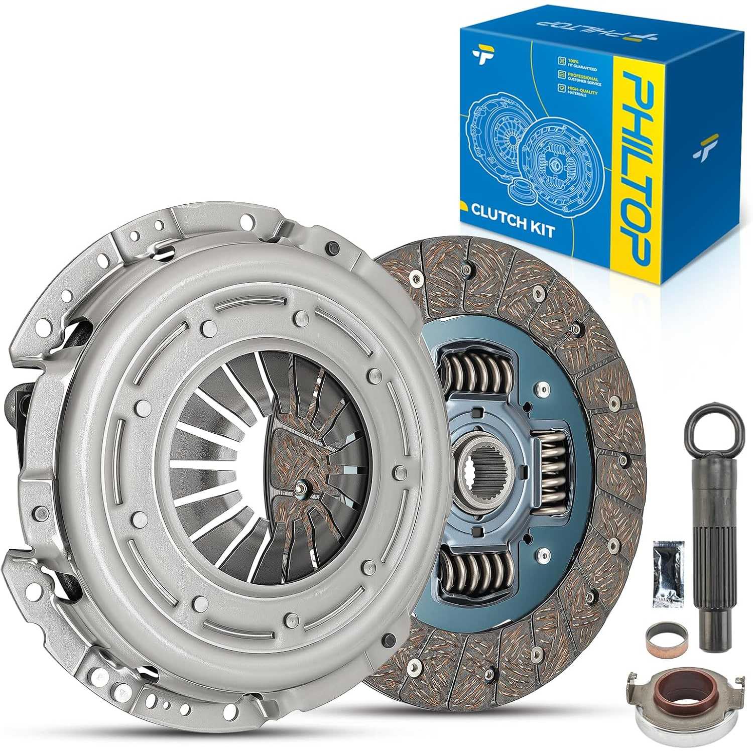 K7058101 Transmission Clutch Kit Set fits 2008-2012 Accord 2.4L Manual 2009-2014 TSX Manual (O.D: 8 7/8 Inch; I.D: 1 ...