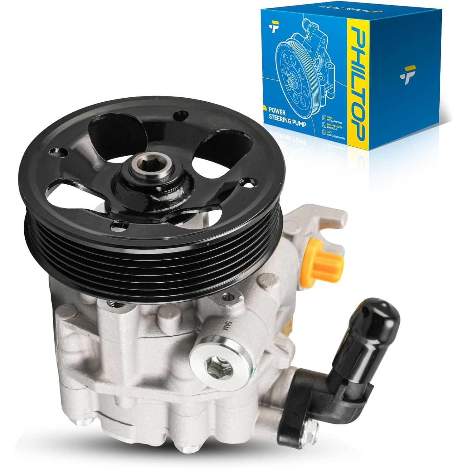 Power Steering Pump Pulley Replacement 214056, Fit for 2010-2012 Outback 2.5L, 2010-2012 Legacy 2.5L