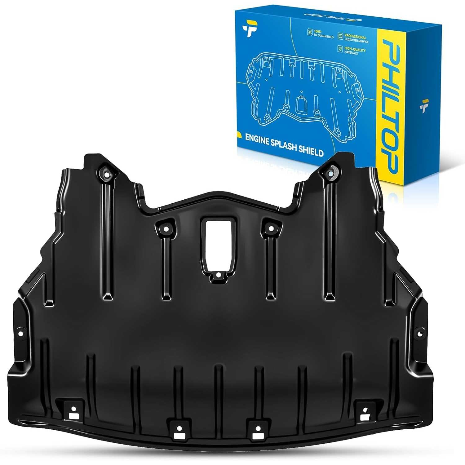 BM1228151 51757158385 Front Lower Engine Splash Shield Under Cover Compatible with 2007-2008 BMW X5