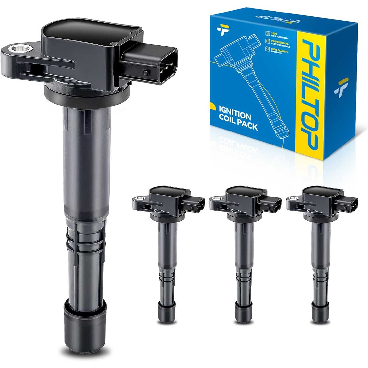 UF311 Ignition Coil Pack, Compatible with 2002-2009 CR-V, 2003-2007 Accord, 2003-2011 Element, 2002-2011 Civic