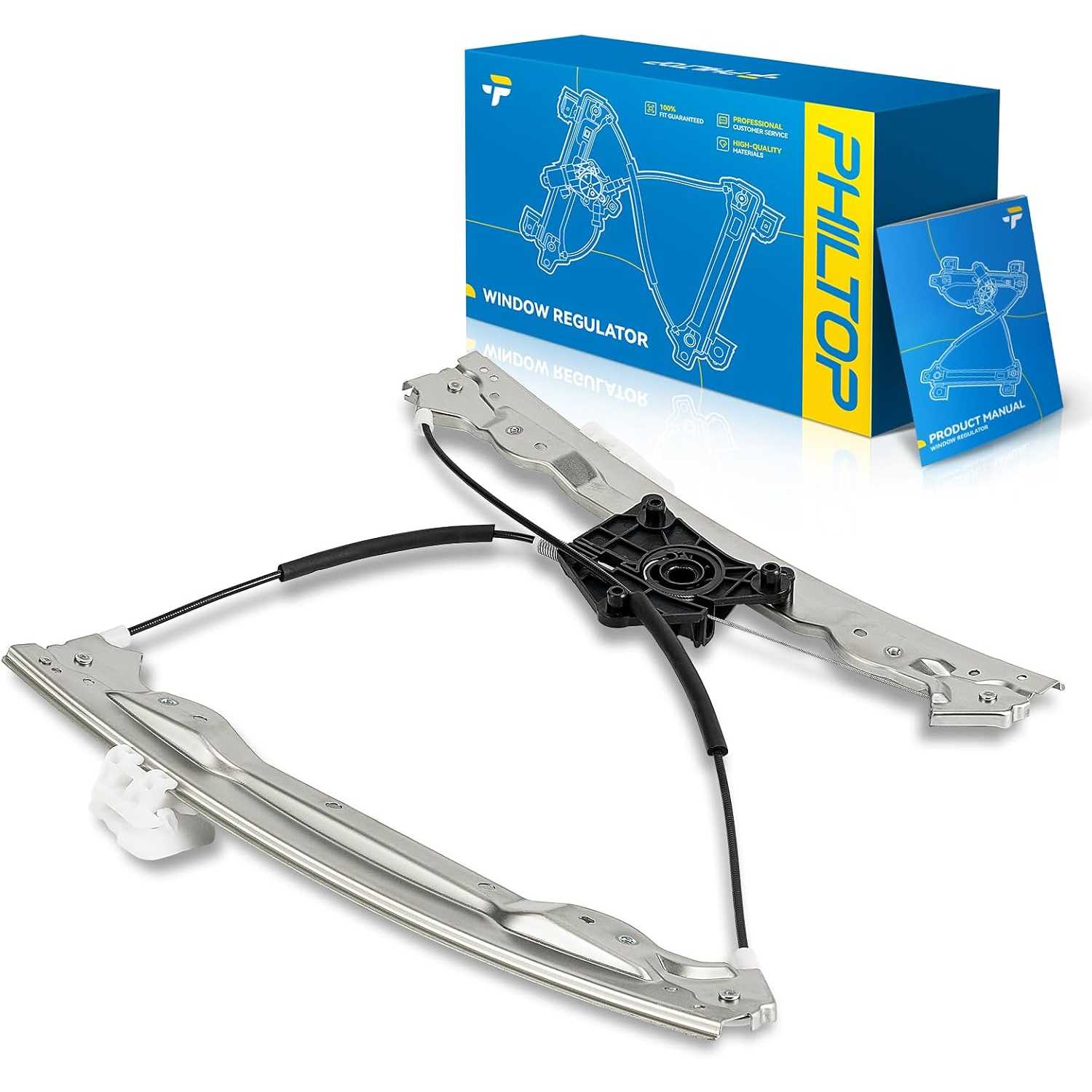 Front Right Passenger Side Power Window Regulator only Compatible with 2007 2008 2009 2010 Chrysler Sebring Replaces ...