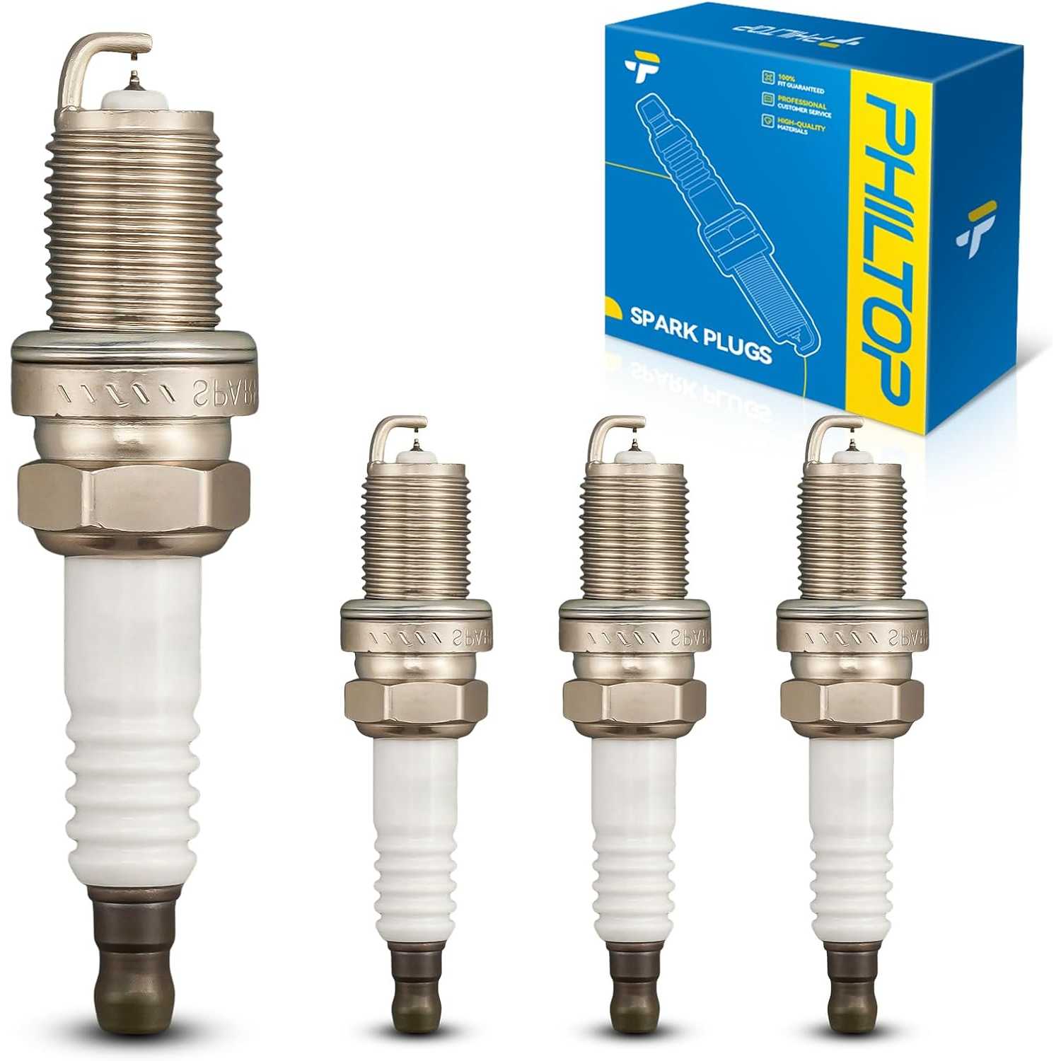 6418 BKR6EIX Iridium Spark Plugs for Tundra 2000-2004, Sonic 2012-2017, Cruze 2011-2015, Sequoia 2001-2004