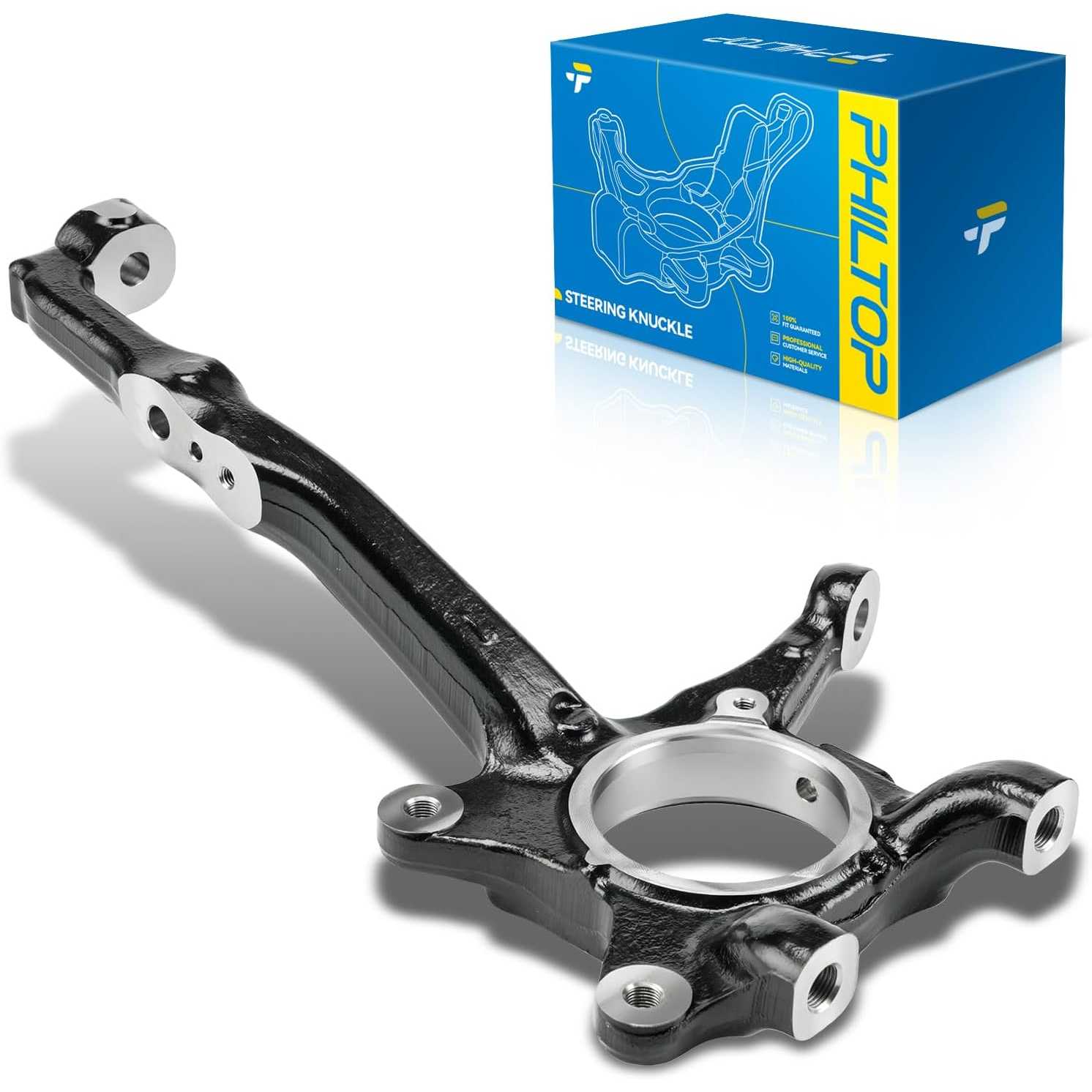 Front steering knuckle Compatible with 2016-2023 Toyota Tacoma, 2005-2015 Toyota Tacoma 4WD, 2005-2015 Toyota Tacoma RWD