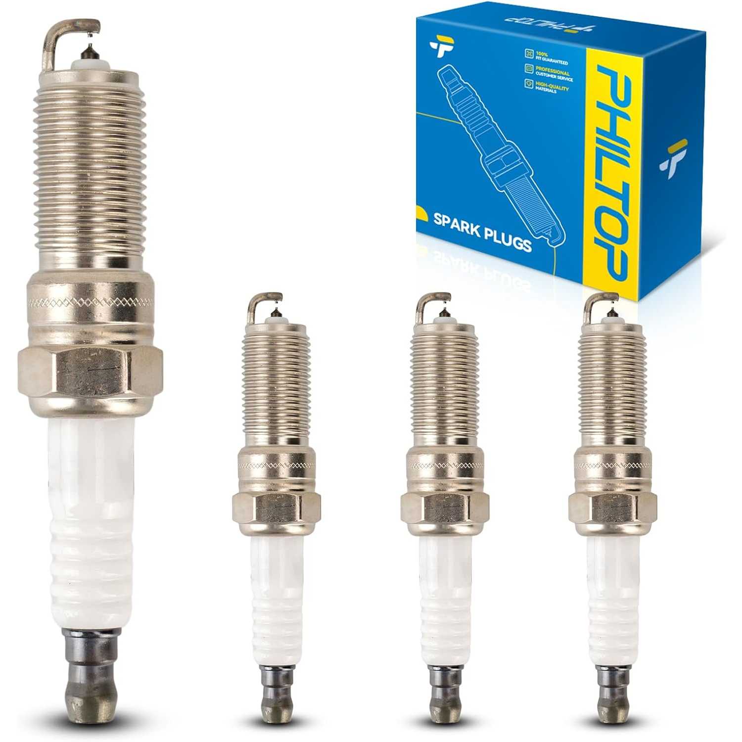 4PCS Double Iridium 5476 Spark Plugs, Replacement for Equinox, Terrain, Verano, Corvette, LaCrosse, Captiva Sport, Regal