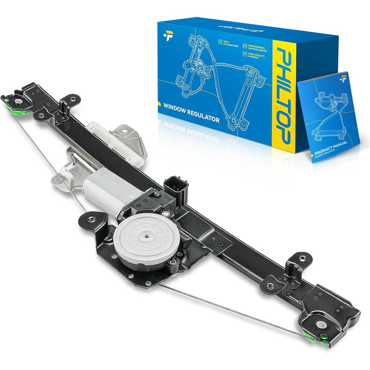 Front Right Passenger Side Power Window Regulator and Motor Assembly Compatible with 2013-2018 Nissan Altima Replaces...