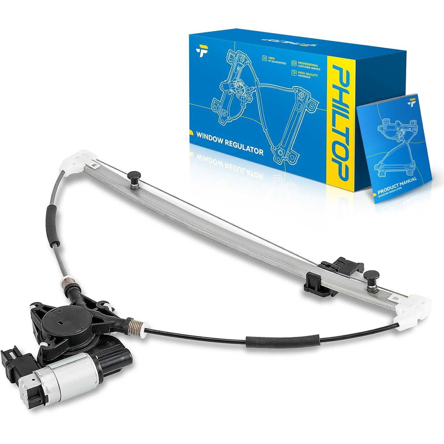 Rear Right Passenger Side Power Window Regulator and Motor Assembly Compatible with 2007-2012 Mazda CX-7 Replaces 748...