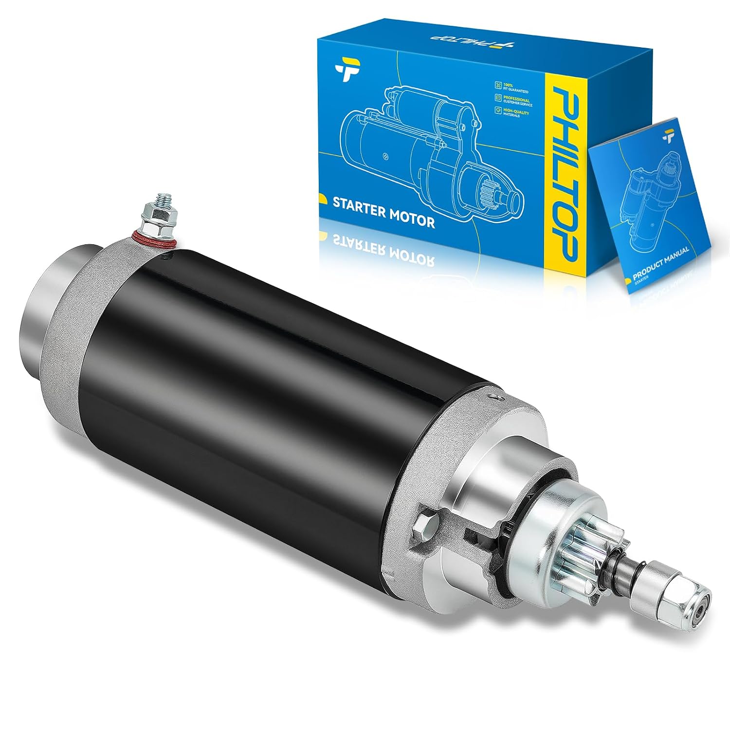 New 5736N Starter Compatible with Mercury Mariner 100ELPTO, 100ELXLPTO, 100EXLHPTO, 115ELPTO, 115EXLPTO