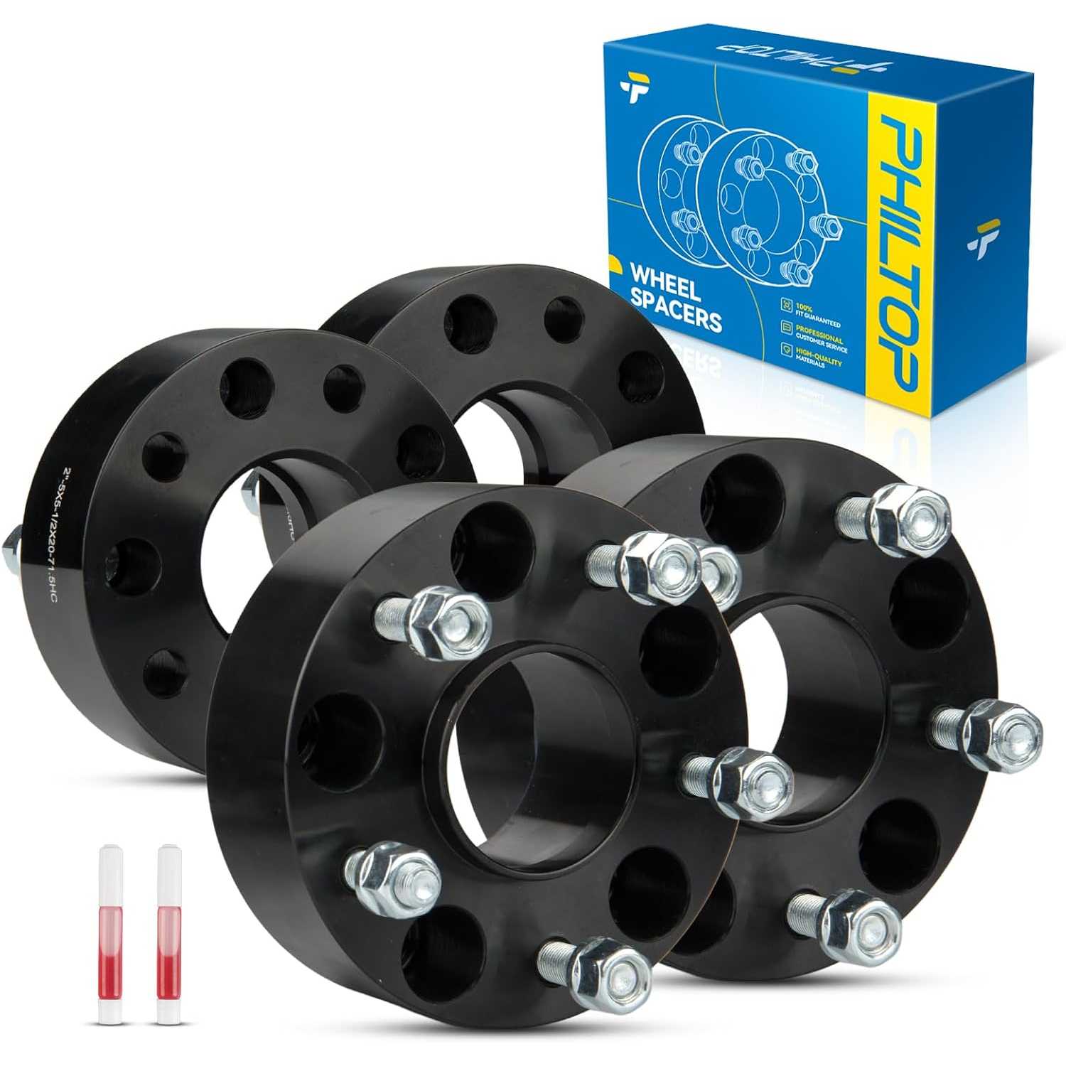 5x5 2 inch Wheel Spacer, Hub Centric Wheel Spacers fit for 2007-2018 Jeep Wrangler, Wrangler JK
