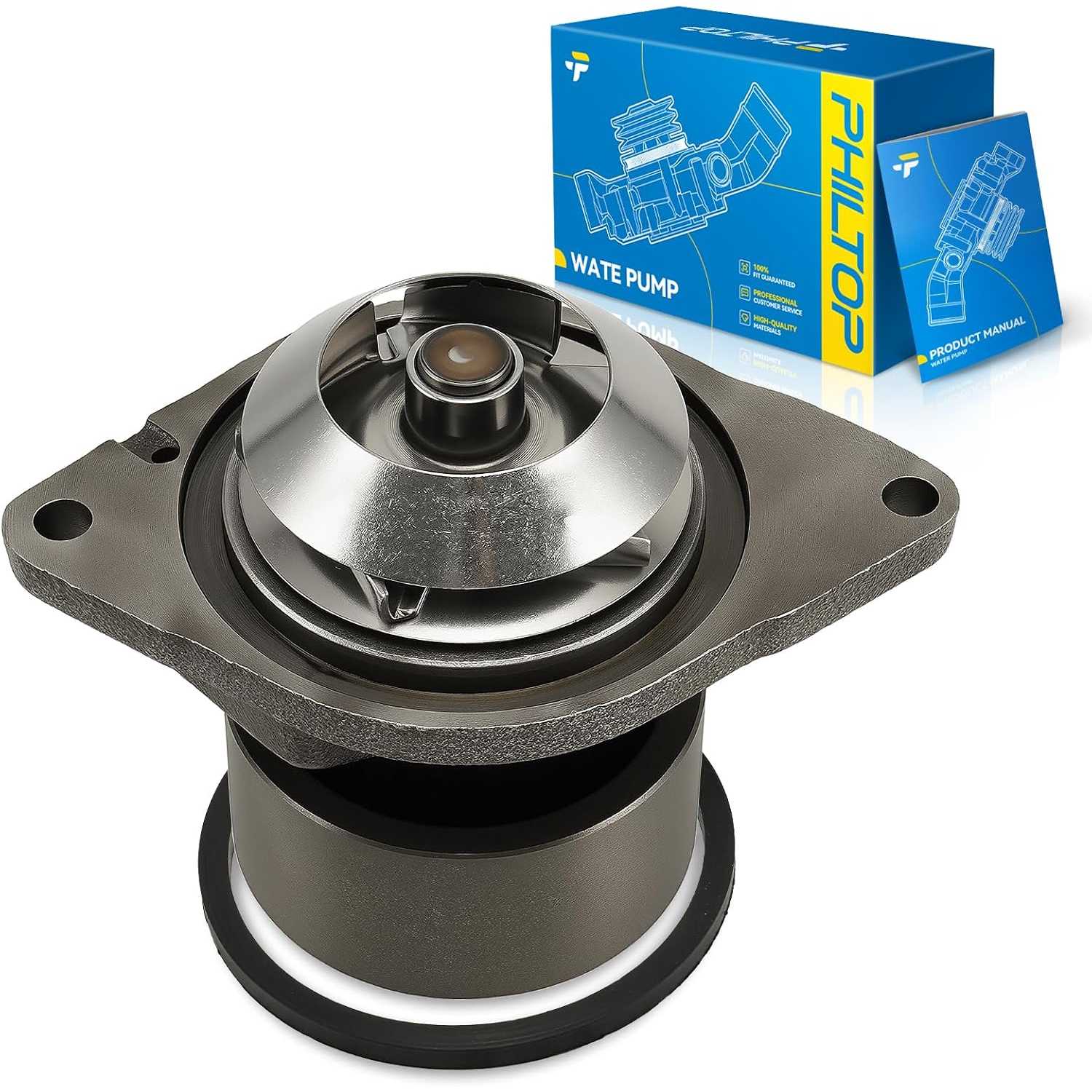 AW7145 Engine Water Pump for Dodge D350 1991 5.9T | Water Pump with Gasket R5003665AA, 3283803, 4723690, F3HZ8501ARM