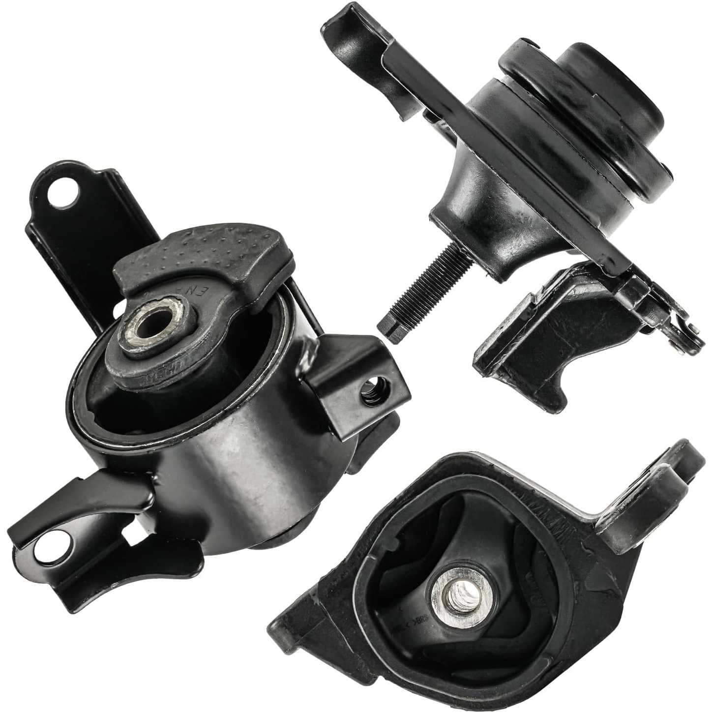Engine Motor Mount and Trans Mount Compatible with Honda Fit 2007 2008, Auto Transmission, Replace# AM500, A4537, A4552