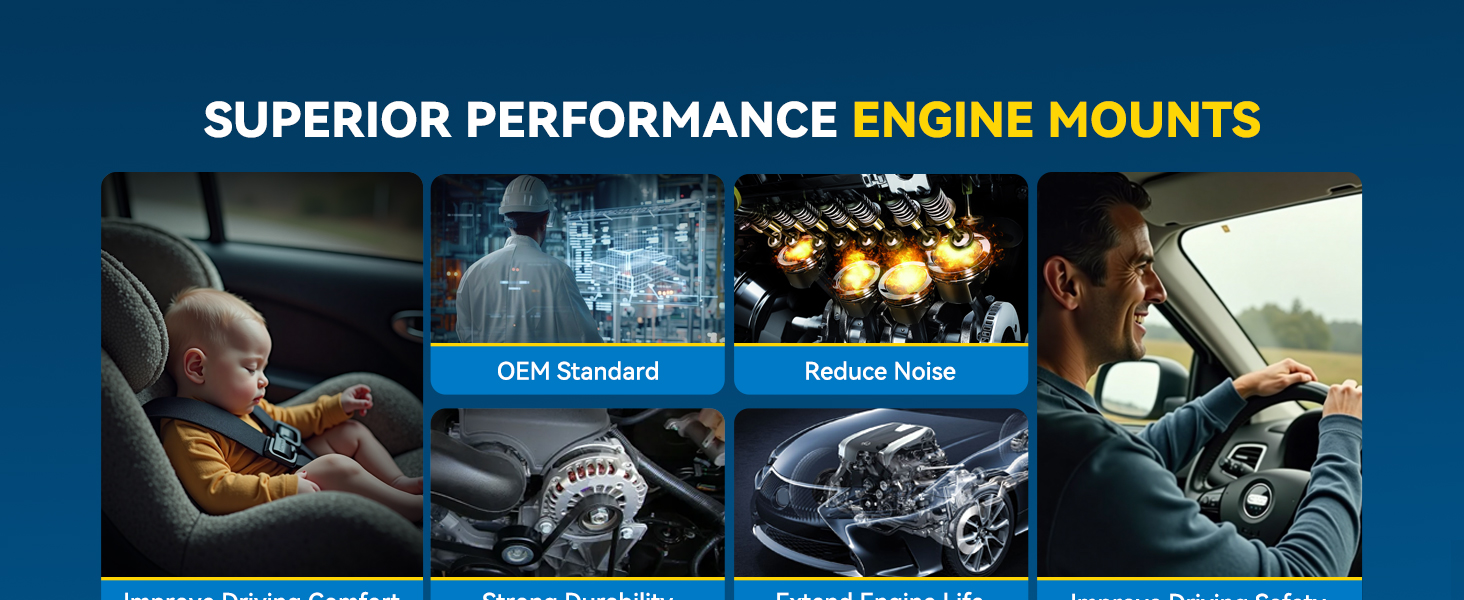 SUPERIOR PERFORMANCE ENGINE MOUNTS