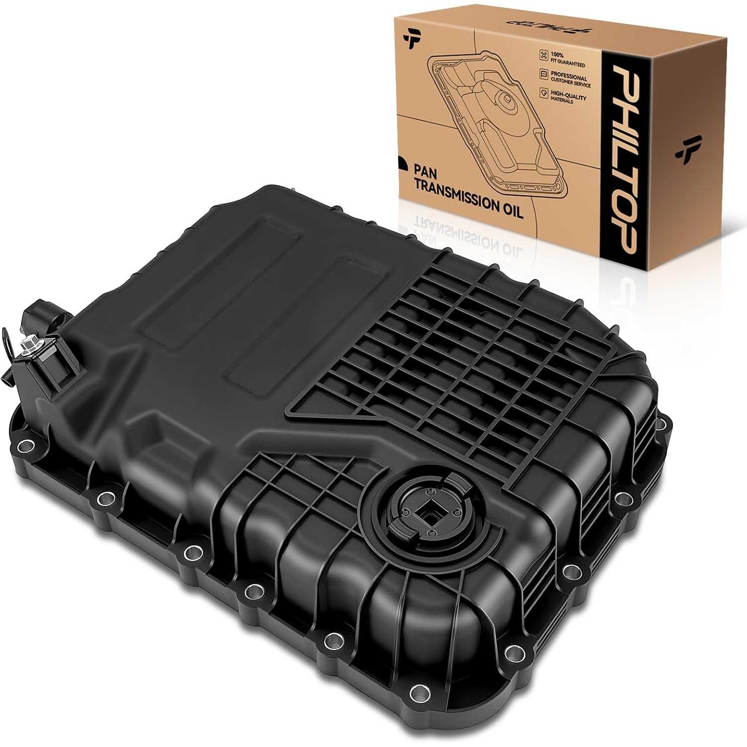 265-856 Transmission Oil Pan with Drain Plug, Fits Hyundai, Accent, Elantra, Tucson, Kia Forte, Forte5, Sorento, Soul